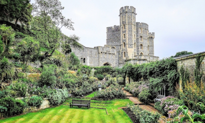 Windsor castle, the Queen's garden