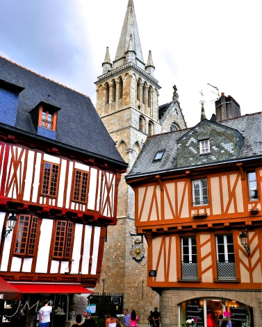 France, Normandy & Brittany, half timbered houses